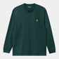 Carhartt WIP L/S Chase T-Shirt in Botanic/Gold