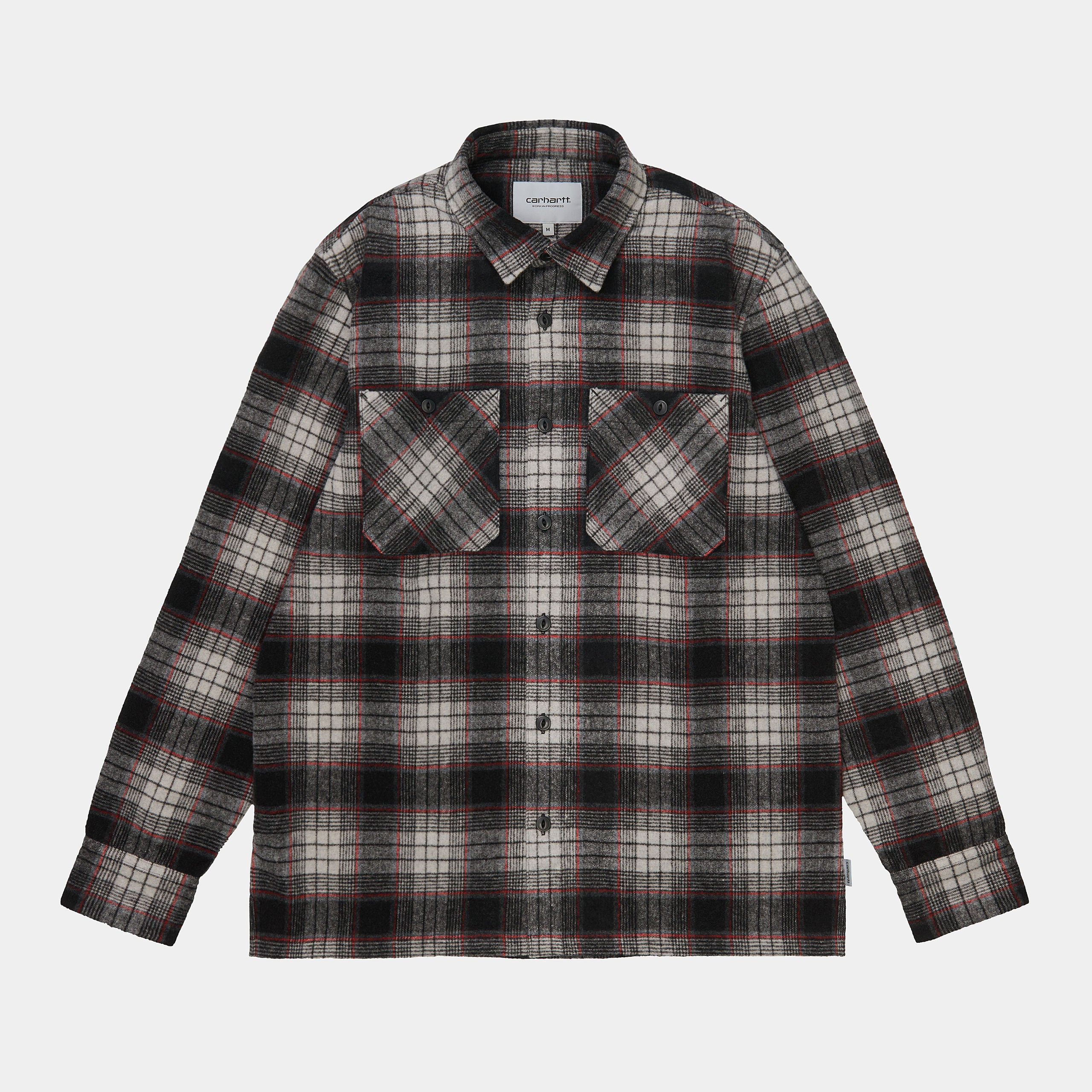 Carhartt WIP   L/S Hagen Shirt 55/40/5 % Polyester/Wool/Other Hagen Check, Hammer ---