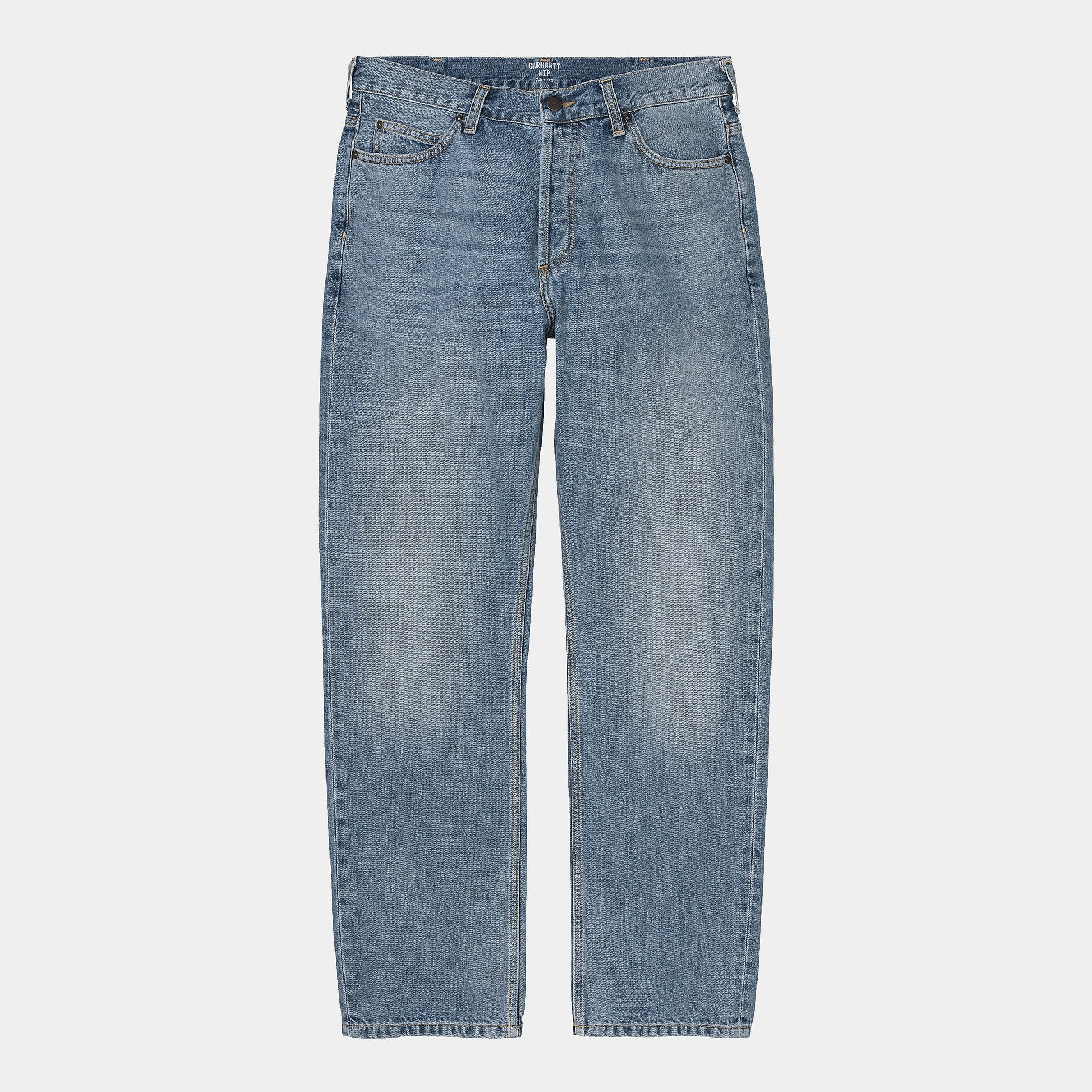 Carhartt WIP Marlow Pant Edgewood Blue worn bleached