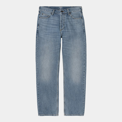 Carhartt WIP Marlow Pant Edgewood Blue worn bleached