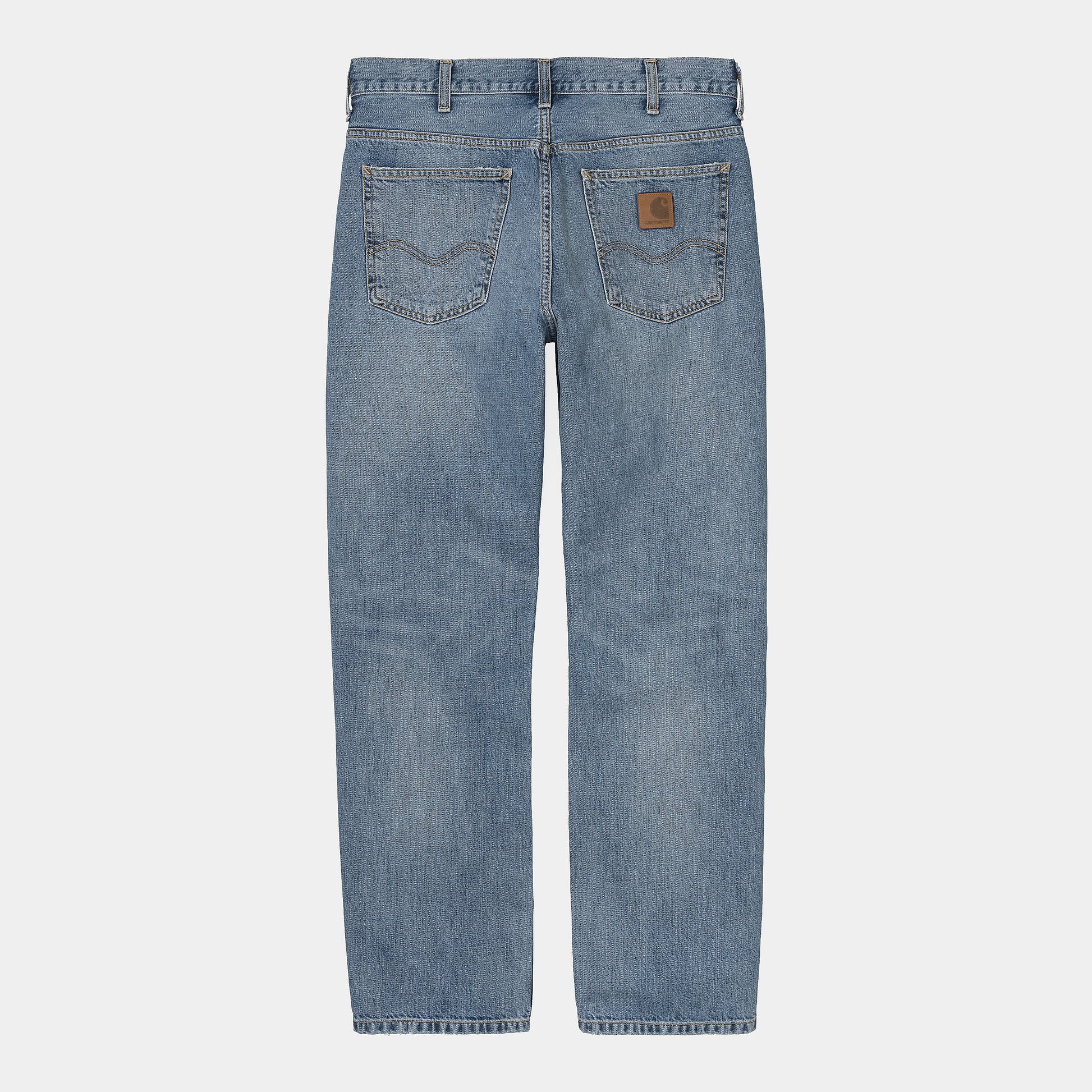 Carhartt WIP Marlow Pant Edgewood Blue worn bleached