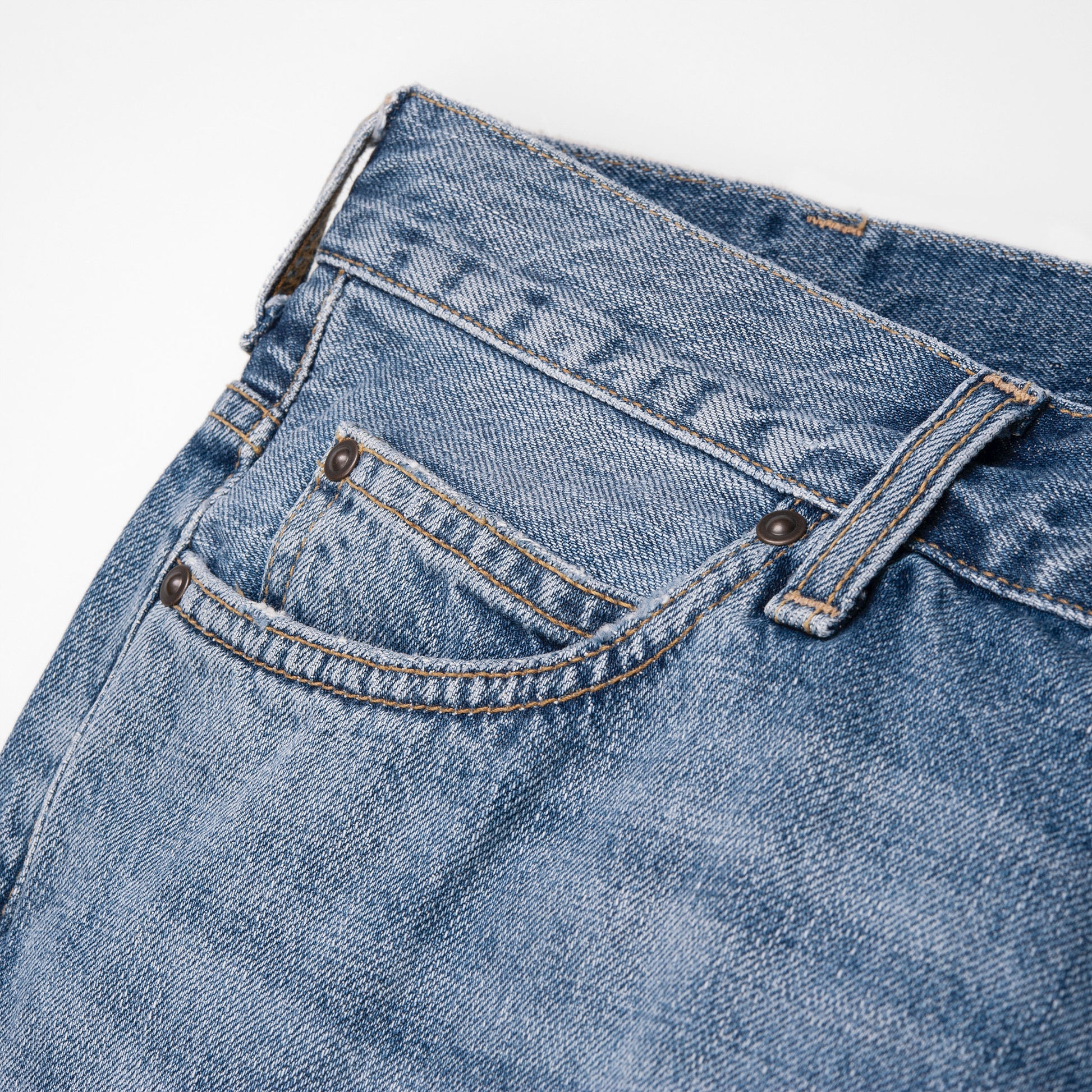 Carhartt WIP Marlow Pant Edgewood Blue worn bleached