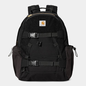 Medley Backpack von Carhartt WIP aus verschiedenen Stoffarten wie Cord, Canvas und Ripstop in farbe Schwarz.