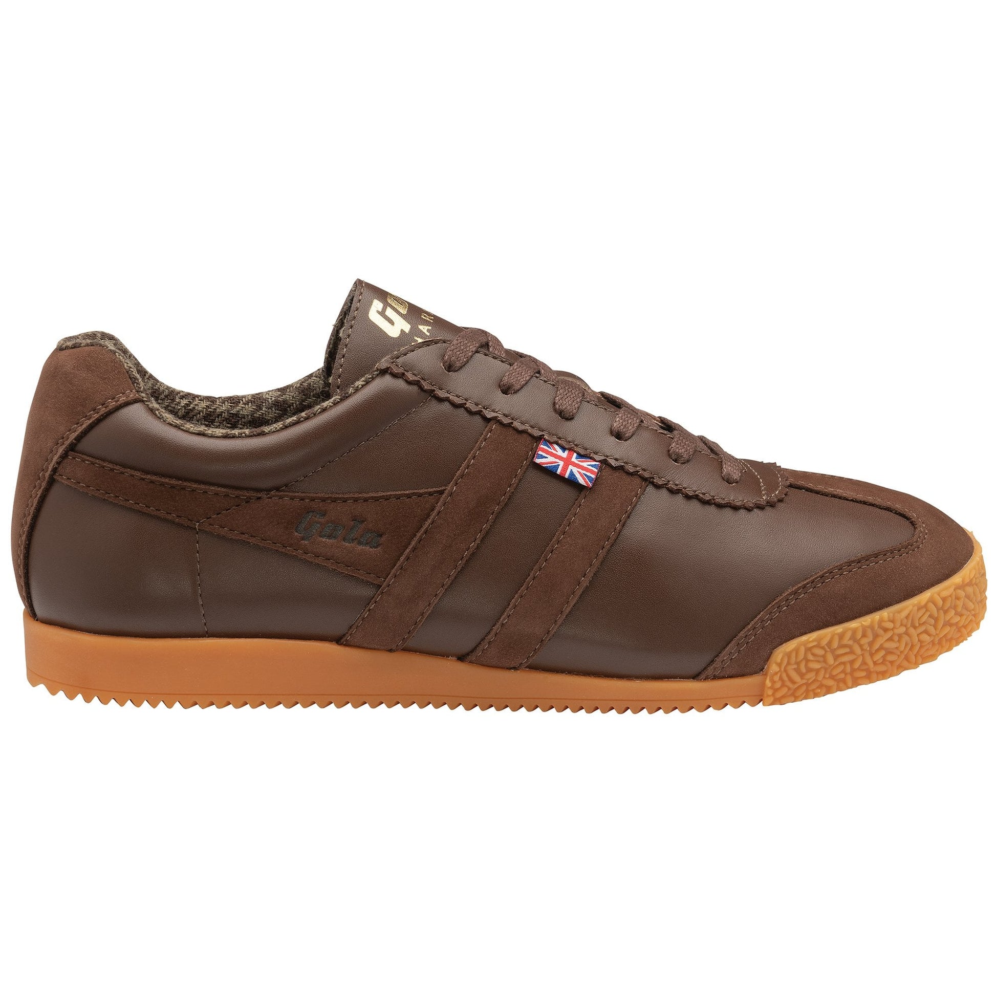 Gola Made in England – 1905 Herren Harrier Tweed Sneaker in Braun