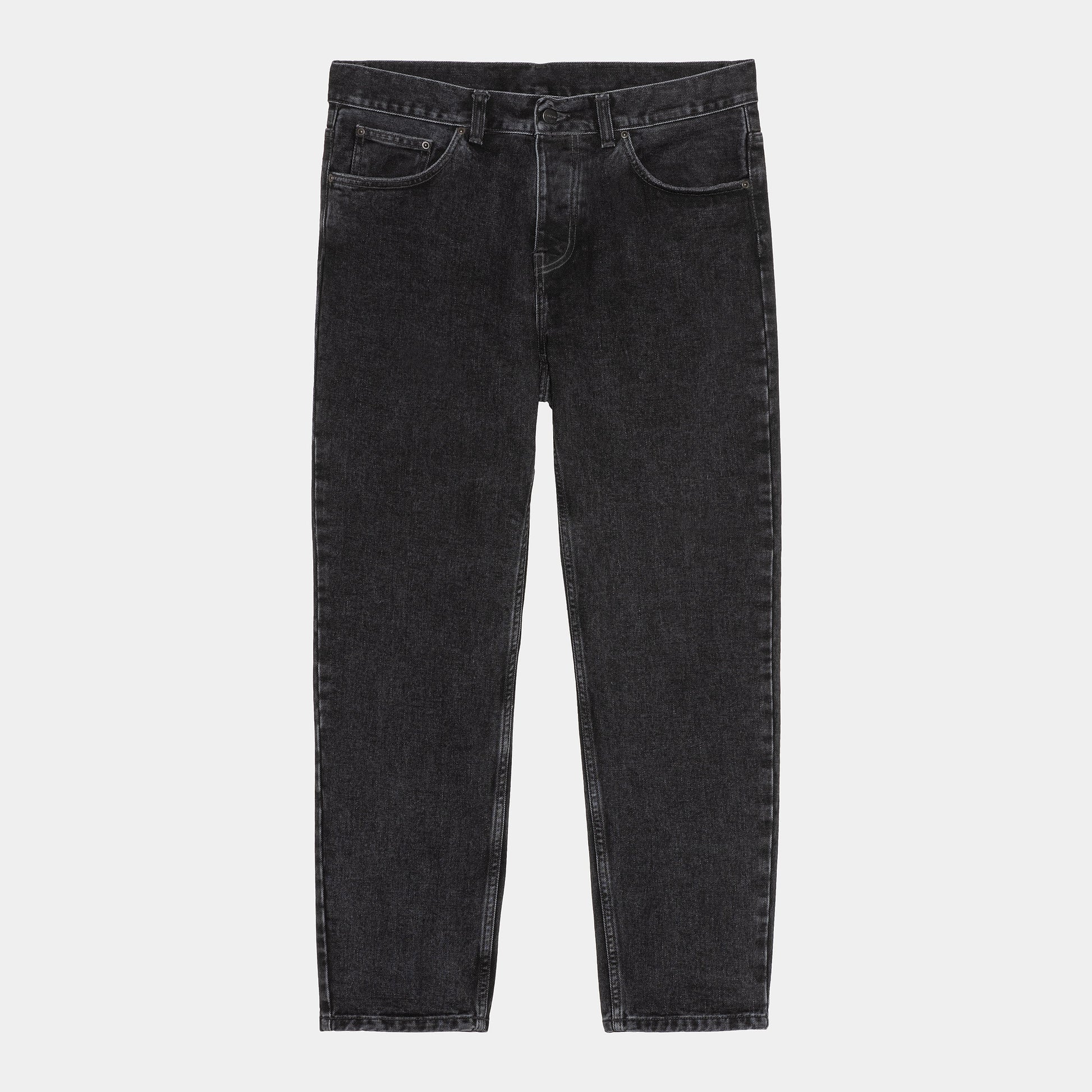 Carhartt WIP Newel Pant Organic Maitland Denim stone washed in Schwarz