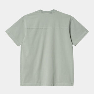 S/S Marfa T-Shirt von Carhartt WIP mit kleinem gestickten Carhartt Schriftzug in Farbe Mit.
