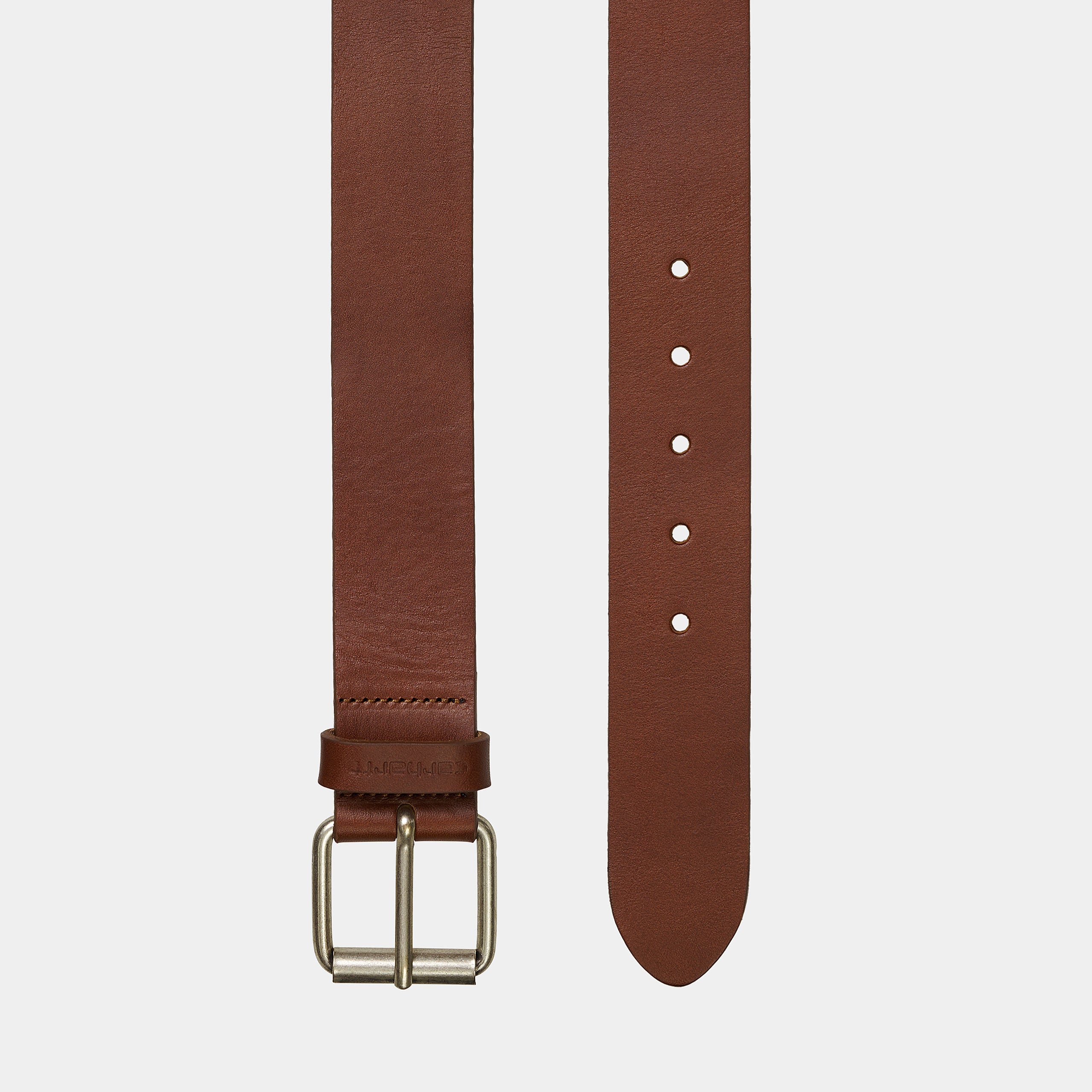 Carhartt WIP Script Belt aus 100% Leder in farbe Braun.