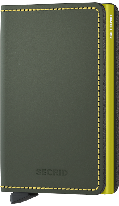 SECRID SLIMWALLET MATTE in Green & Lime