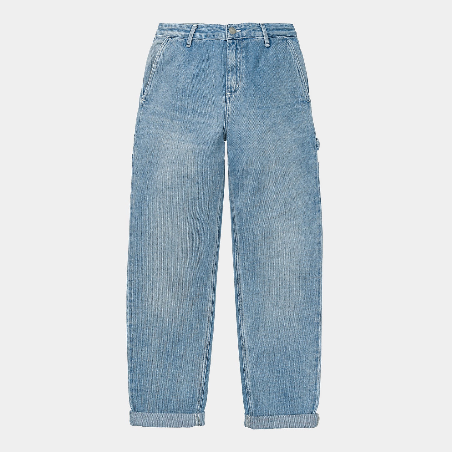 Carhartt WIP W' Pierce Pant 100 % Cotton Blue light stone washed