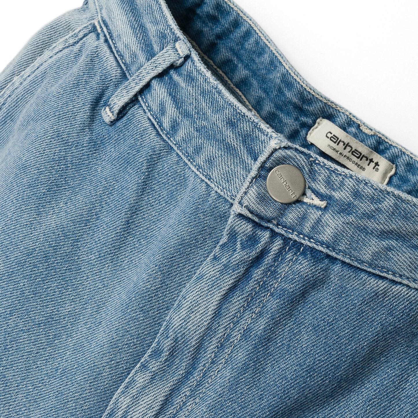Carhartt WIP W' Pierce Pant 100 % Cotton Blue light stone washed