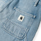 Carhartt WIP W' Pierce Pant 100 % Cotton Blue light stone washed
